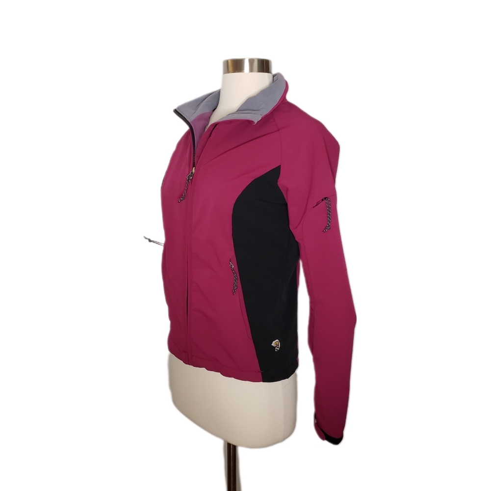 Mountain Hardwear XS Fuchsia Waterproof Shell Zip Up Performance Jacket - Picture 3 of 15